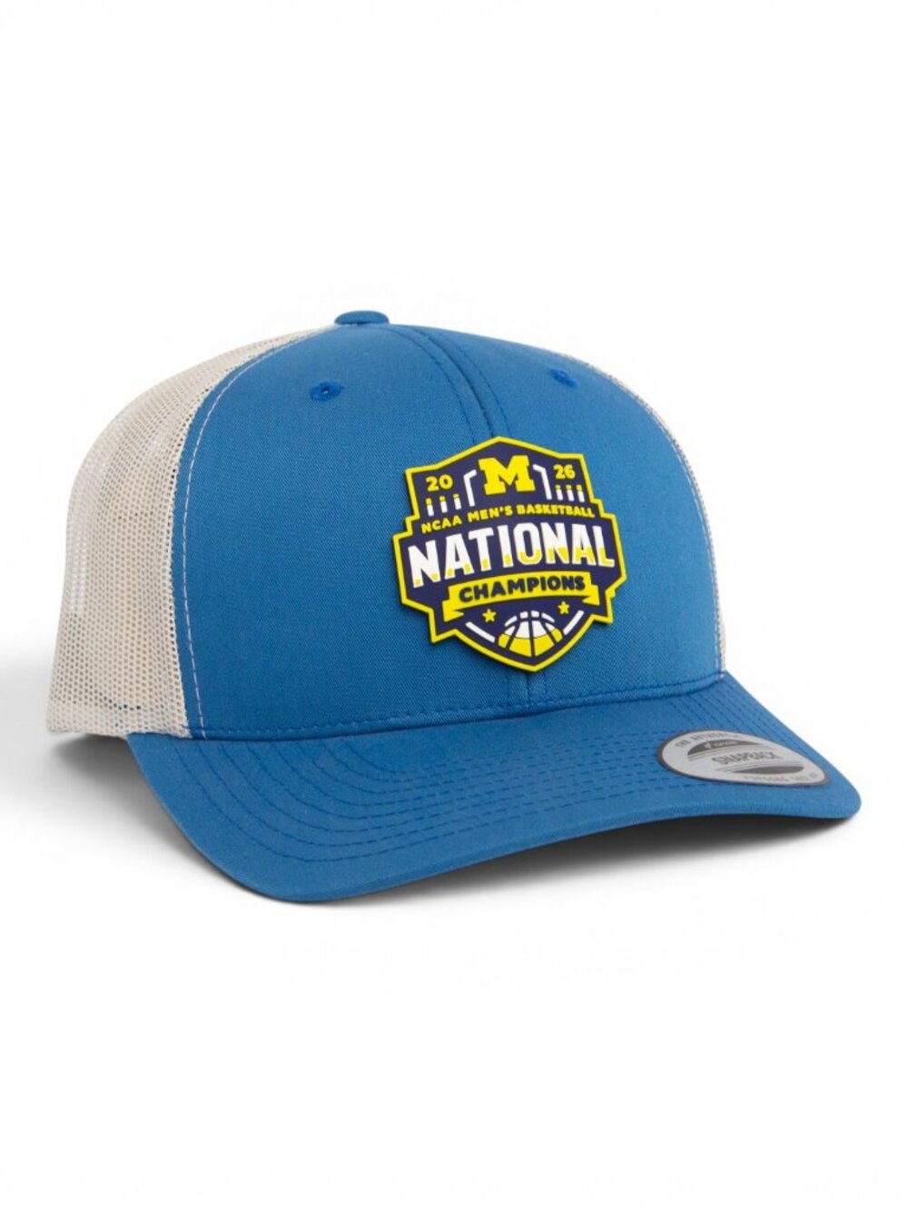 Michigan Wolverines 2026 Basketball National Champions 3D YP Trucker Hat